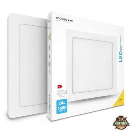 Modee Lighting LED Panel Négyzet - Felszerelhető 24W 2700K (1680 lumen)