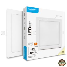  Modee Lighting LED Panel Négyzet - Beépíthető 6W 4000K (450 lumen) A-series
