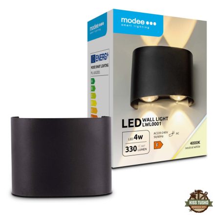 Modee LED Fali Lámpa (LWL0001) 4W IP65 98x75x40mm 4000K (330 lumen)