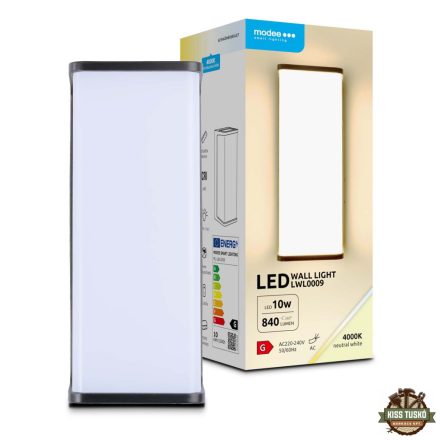 Modee LED Fali Lámpa (LWL0009) 10W IP65 200x85x80mm 4000K (840 lumen)