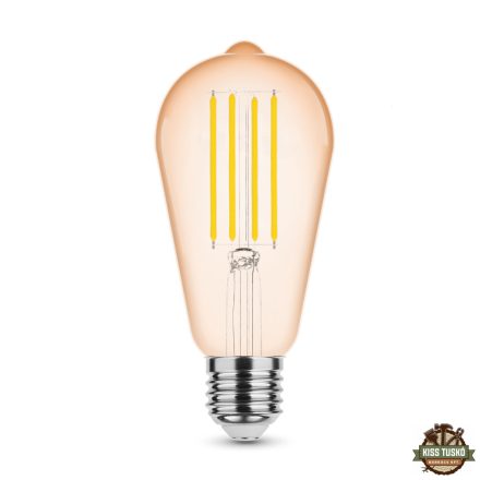 Modee LED Izzó Filament Amber ST64 4W E27 320° 1800K (360 lumen)