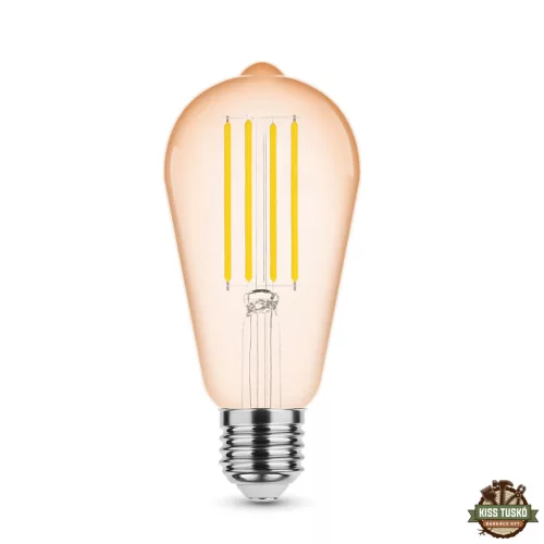 Modee LED Filament Amber ST64 4W E27 320° 1800K (360 lumen) dimm.