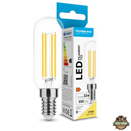 Modee LED Izzó Filament T25 3,5W E14 360° 2700K (350 lumen) ERP