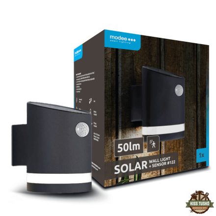 Modee Lighting LED Szolár Napelemes Fali Lámpa WS122 + sensor (50 lumen)