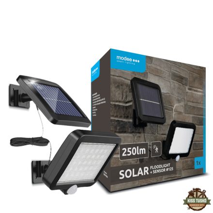 Modee Lighting LED Szolár Napelemes Reflektor WS125 + sensor (250 lumen)
