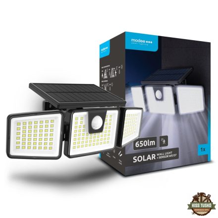 Modee Lighting LED Szolár Napelemes Reflektor WS137 + sensor (650 lumen)
