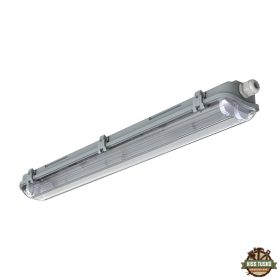   Modee Por-és Páramentes Armatúra 600mm Üres 2xT8 (676x93x62mm) A2-series