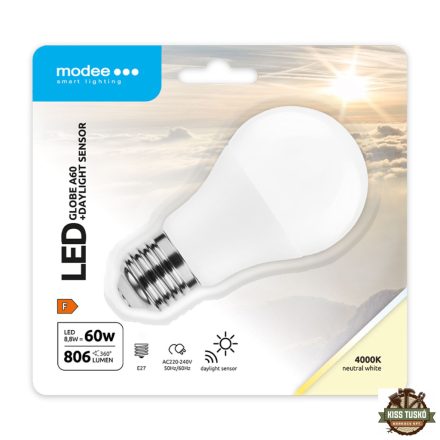 Modee LED Smart (DL Sensor) Globe (Gömb) A60 8,8W E27 200° 4000K (806 lumen)