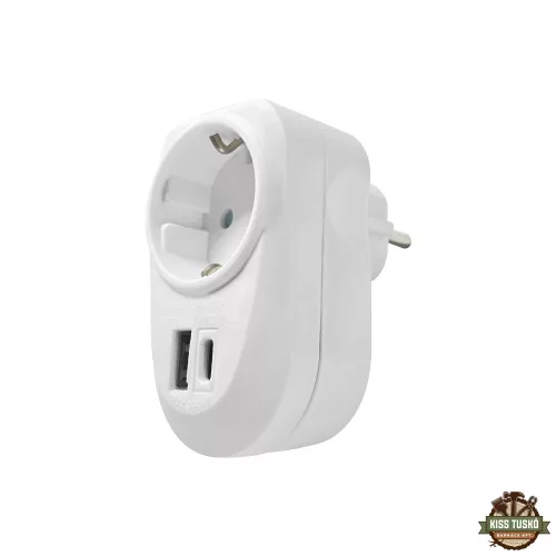 Technik Professional Elosztó Fali 1 utas + USB-A+C 16A