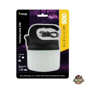   Technik Kemping Lámpa C40 (akkumulátoros) LM/XPE LED + micro USB (350 lumen)