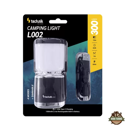 Technik Kemping Lámpa L002 (akkumulátoros - 1500mAh) (300 lumen)