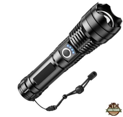 Technik Elemlámpa P26 (+1x26650 3500mAh) P50 LED + USB-C (1000 lumen)