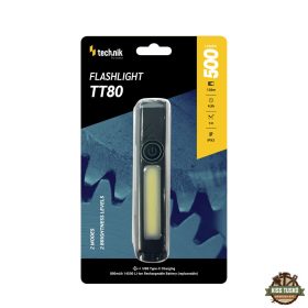   Technik Elemlámpa TT80 (akkumulátoros - AA-800mAh) COB (500+300 lumen)