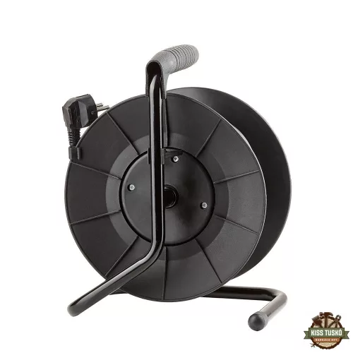 Technik Professional Kábeldob 4-er 25m 1,5mm2 (fekete) 16A