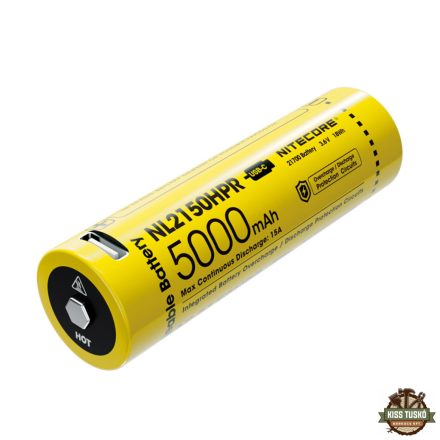 Nitecore Kellék Akkumulátor 21700 NL2150HPR USB-C tölthető 5000mAh 3,6V B1