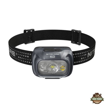 Nitecore Fejlámpa NU31 (akkumulátoros - tartozék) (550 lumen) szürke