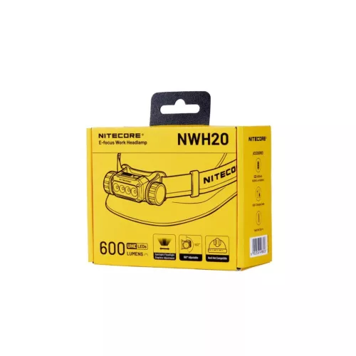 Nitecore Fejlámpa NWH20 (4000mAh akkupakk) (600 lumen)