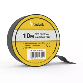 Technik - Szigetelőszalag 0,13mm x 18mm x 10m Fekete