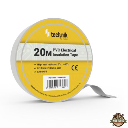 Technik - Szigetelőszalag 0,13mm x 18mm x 20m Ezüst