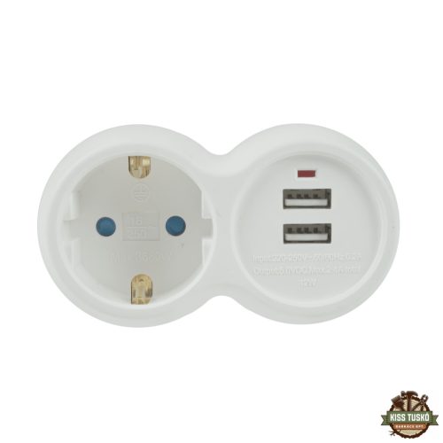 Technik Professional WG Elosztó Fali 1 utas + 2 USB-A 16A