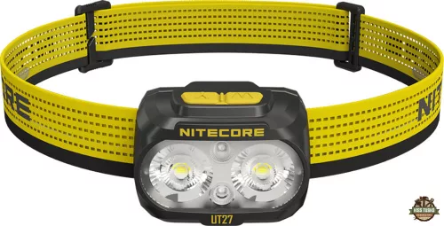 Nitecore Fejlámpa UT27 (akkumulátoros) 2x MCT UHE LED (800 lumen) Fekete