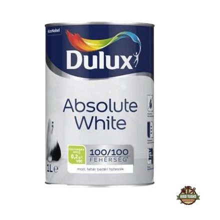 Dulux Absolute White beltéri falfesték - 1 Liter