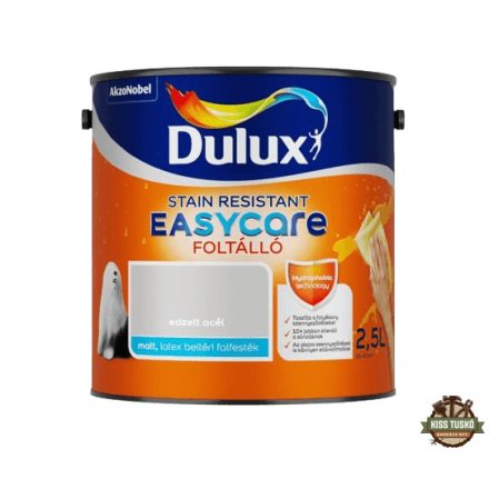 Dulux EasyCare foltálló beltéri falfesték - 2,5 Liter - edzett acél