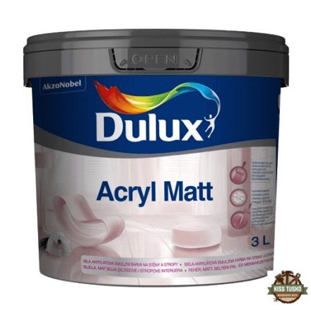 Dulux Acryl Matt törölhető falfesték - 3 Liter