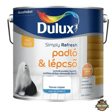 DULUX Simply Refresh Padló & Lépcsőfesték -  Havas Csipke - 2,5 Liter