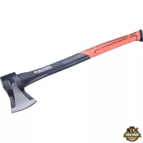   Hasító fejsze, ékes, üvegszálas nyél 1000g, nylon erősítéssel, 600 mm hosszú, TPR gumis markolat