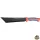 Bozótvágó kés (machete), teljes/penge hossz: 395/260mm, fogazott rozsdamentes acél penge, PP+TPR nyél, nylon tok