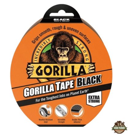 Gorilla Tape Black - Extra Erős Ragasztószalag - 32 méter