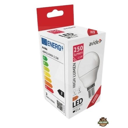 Avide LED Globe Mini G45 2.5W E14 WW 3000K