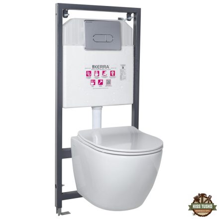 Kasos Pacific Chrome falba építhető WC tartály szett