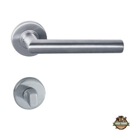 Inox rozettás WC záras kilincs
