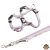 Trixie Hám pórázzal Junior & Puppy M–L: 27–45 cm/10 mm, 2m, világos lila