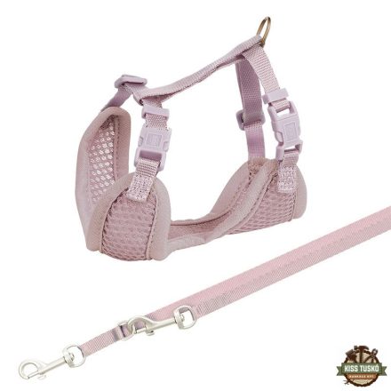 Trixie Junior Puppy Soft Szett Hám+póráz 26–34 cm/10mm 2m világos lila