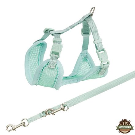 Trixie Junior Puppy Soft Szett Hám+póráz 26–34 cm/10mm 2m menta