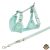 Trixie Junior Puppy Soft Szett Hám+póráz 26–34 cm/10mm 2m menta