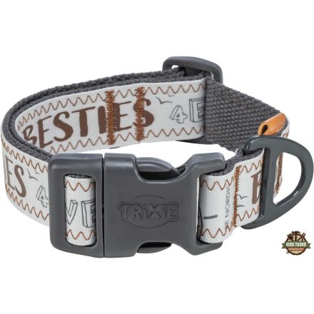 Trixie Nyakörv BE NORDIC Extra Széles, S–M: 32–45 cm/30 mm, Szürke