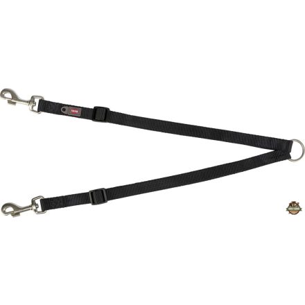 Trixie Póráz Premium Kettős vezető XS-S: 40-70 cm/10 mm, Fekete
