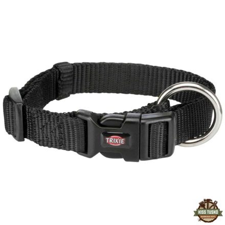 Trixie Nyakörv Új Prémium S–M 30–45 cm/15mm fekete