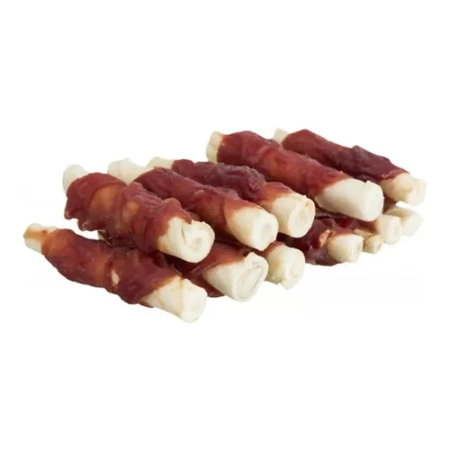 Trixie Jutalomfalat Denta Fun Mini Tekercs Kacsás 6cm, 120g