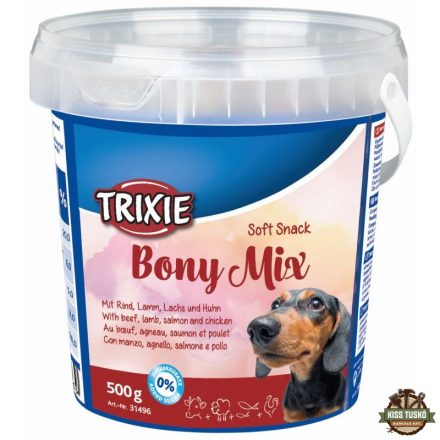 Trixie Jutalomfalat Soft Snack Bony Mix Vödrös 500gr