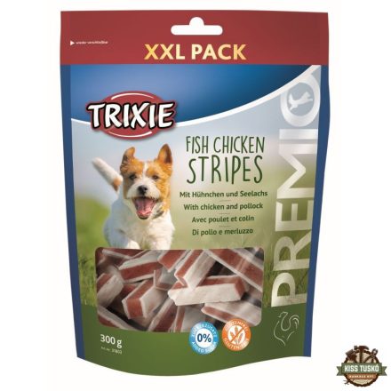Trixie Jutalomfalat Premio hal+csirke csíkok XXL csomag 300gr