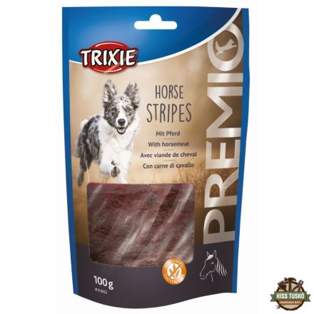 Trixie Jutalomfalat Premio Lóhús Csíkok 11cm, 100g