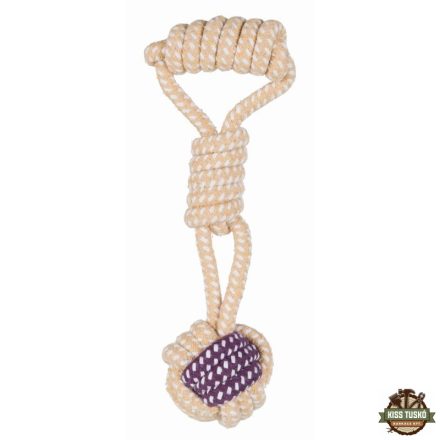 Trixie Játék labda kötélből fogóval 6cm/23cm
