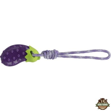 Trixie Játék padlizsán kötéllel 13cm/34cm