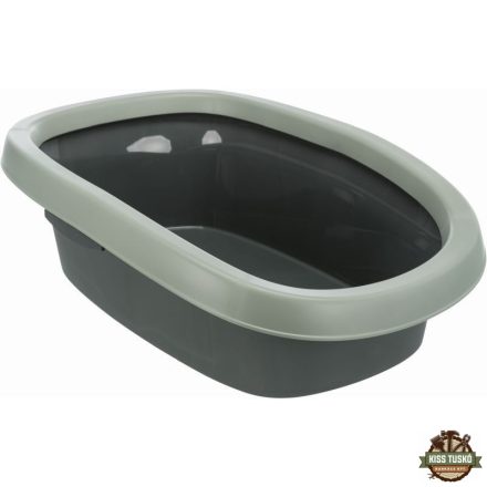 Macska WC Be Eco Carlo Peremes 38x17x58cm Antracit/Szürke-Zöld
