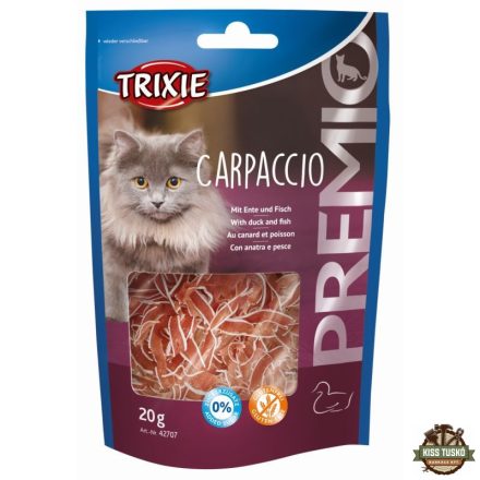 Trixie Jutalomfalat Premio Carpaccio Kacsával és Hallal 20g